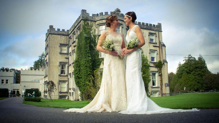 “A true marriage, not just a wedding” for long-term partners Ciara and Caroline.